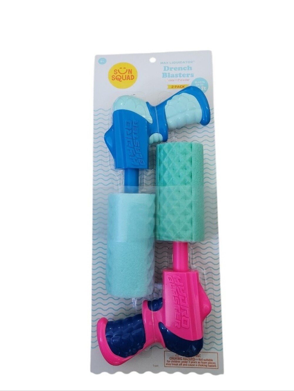 Kids Foam Water Blaster Set - Blue & Pink